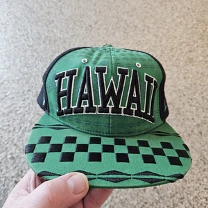 Zephyr Hawaii Flat Bill Snap Back Hat Cap Cork Check - Picture 1 of 10