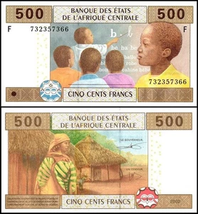 Central African States Equatorial Guinea 500 Francs, 2002, P-506Fc, UNC - Picture 1 of 1