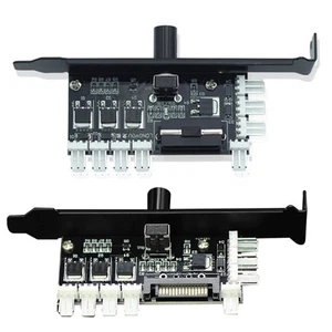 4pin Computer PCI Cooling Fan Speed Controller PC for Case Fans Temperature Cont - Photo 1/9