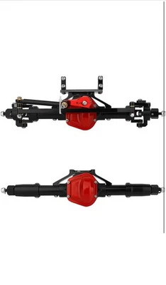 For AXIAL SCX10 1/10 RC Rock Crawler CNC Alloy Front & Rear Axle Set Silver - Image 1 of 4