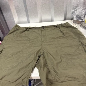 REI Cargo Shorts Men 3XL Lightweight Green Hiking Trail Elastic Waist - Picture 1 of 9