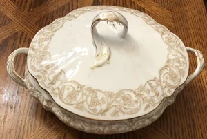 T&V Limoges France Nathan Dohrmann 10.5” Tureen Covered Dish - Picture 1 of 6
