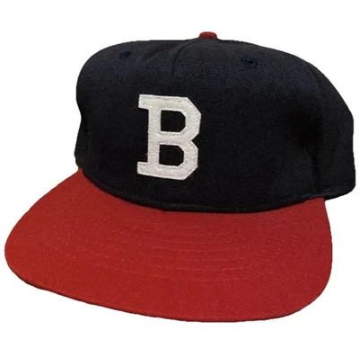 VTG Boston Braves 80’s MLB Roman Leather Blue Cap Size 7 1/4. Made In USA - Image 1 of 4