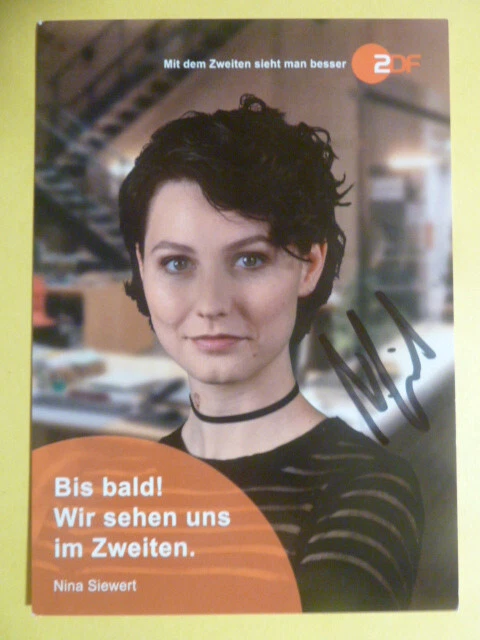-ke- Nina Siewert - SOKO Stuttgart, ZDF Autogrammkarte - Bild 1 von 1