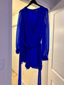 Royal Blue Women’s Dress Romper Size Medium - Picture 1 of 1