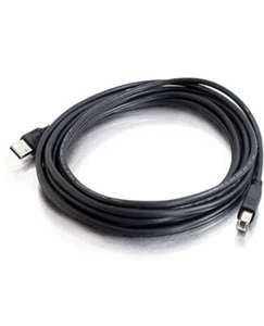 USB Cable Printer Lead A To B Male High Speed For Canon Brother Dell HP 3M - Picture 1 of 6