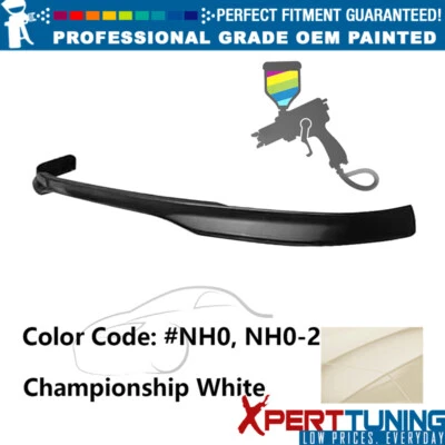 Fits 92-95 Honda Civic 2Dr TR Style Front Bumper Lip PP #NH0 Championship White - Изображение 1 из 4