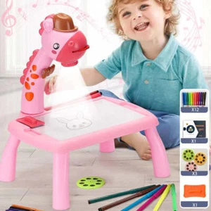 Portable Kids LED Projector Drawing Table Art Set - Picture 1 of 9