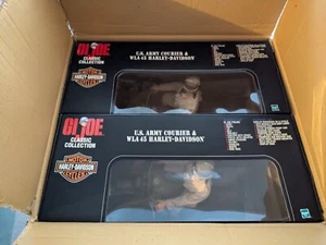 GI Joe Hasbro Harley US Army Courier Motorcycle Sets Case Fresh - Picture 1 of 1