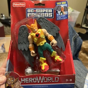 FISHER PRICE DC SUPER FRIENDS HERO WORLD HAWKMAN NEW MOC  - Picture 1 of 2
