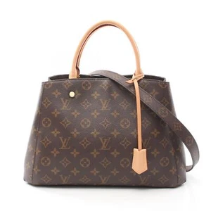 LOUIS VUITTON Montaigne MM 2way Handtasche M41056 Monogram Canvas Braun Gebra... - Bild 1 von 9