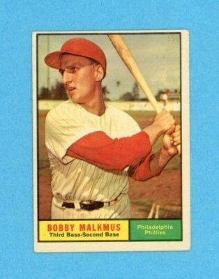 1961 Topps #530 Bobby Malkmus Phil Phillies High Number Baseball Card EX-EX+ oc - Image 1 of 2