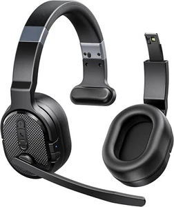 Auriculares Bluetooth para camionero con micrófono modos de música con cancelación de ruido 40+ horas HD - Imagen 1 de 8