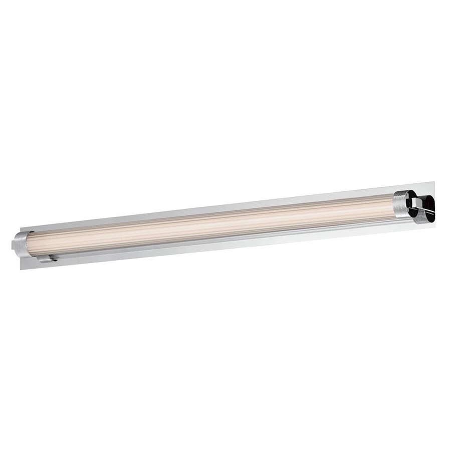 ET2 Lighting Doric 1Lt 30" LED Wall Sconce, Chrome/Clear Ribbed - E23484-144PC - Image 1 of 1