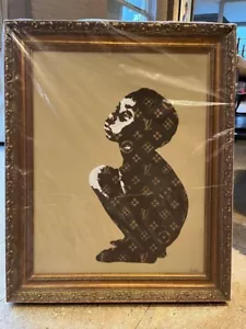 An Original Beejoir LV Child Canvas Painting Signed & Dated 2006 Banksy - Picture 1 of 2