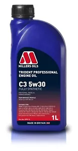 MILLERS TRIDENT PROFESSIONAL LONGLIFE C3 5W30 FULLY SYNTHETIC ENGINE OIL 5L 5999 - Picture 1 of 8