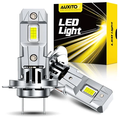 H7 Auxito Premium Super Bright LED Headlight Bulbs 80W M6S (2 Pack) - Image 1 of 4