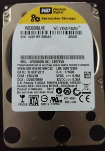 WD3000BLHX Western Digital Velociraptor 300GB 10K RPM 2.5" SATA Hard Disk Drive - Picture 1 of 1