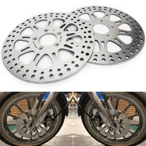 Polished 11.5" Front Brake Rotors for Harley Touring FLHX Street Glide 2006 2007 - Picture 1 of 8