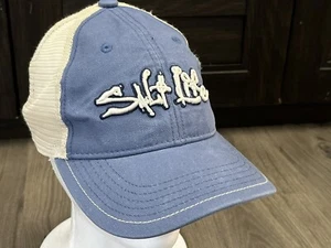 Salt Life Hat Cap Snap Back Youth Blue White Mesh Fishing Outdoor Adjustable - Picture 1 of 10