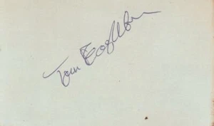 THOMAS EAGLETON d 2007 Signed 3x5 Index Card Senator COA - Picture 1 of 1