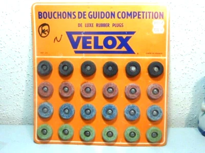 NOS Velox bar end plugs Rubber screw type *1 set CHOOSE COLOR NOS - Image 1 of 4