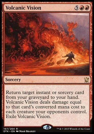 Magic the Gathering MTG Volcanic Vision (167) Dragons of Tarkir   LP - Image 1 of 1