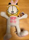 Garfield Cat Plush Easter Bunny Rabbit Ears Stuffed Toy "Hop To It" NOS 🐰