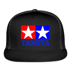 TAMIYA Logo Black Trucker Hat Cap Adult Size - Picture 1 of 4