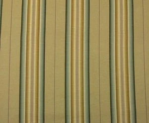 WAVERLY CANYON ROAD HELLBRAUN #D4014 STREIFEN GRÜN DRAPIERUNG MÖBELSTOFF VON YARD 54"W - Bild 1 von 5