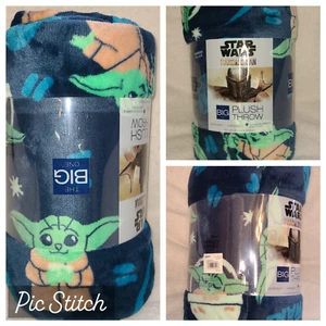 The Big One Throw Kohls Blanket Star Wars The Child Mandalorian Grogu Yoda NEW - Picture 1 of 7