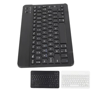 10in Wireless Keyboard Slim Scissor Style Wireless BT French AZERT Keyboards - Picture 1 of 18
