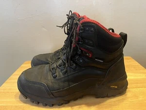 Botas de trabajo Duluth Trading Capstone punta de seguridad cuero negro para hombre talla 8W - Imagen 1 de 9