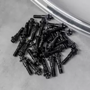 170x schwarze BBS RC RT 2-teilig geteilte Felgenmontage Schrauben M7 30 mm RC090 RC041 RC035 - Bild 1 von 2