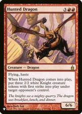 1x Hunted Dragon Ravnica City of Guilds Rare NM MTG Magic The Gathering