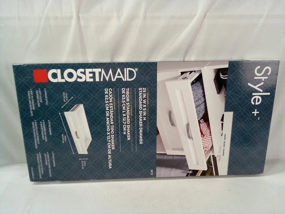 ClosetMaid Style + Cajón agitador torre 5" x 25" - Blanco, 1872 Foto 1 de 4