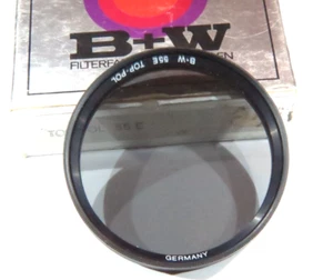 B+W 55mm 55e Top-pol Filter with Cleaning Cloth Box Case *VERY CLEAN* - Picture 1 of 4