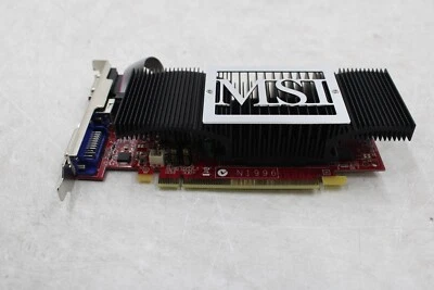 MSI GeForce 8400 GS NX8400GS-TD512EH Video Card PCie 512MB VGA S-Video DVI - Image 1 of 3