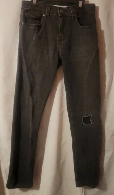 Pantalones de mezclilla negros cónicos regulares talla 14 de Levi Strauss para niño Foto 1 de 4