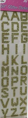 Glitzer Kristall ABC Buchstaben Textiel Sticker Geburtstag Party Aufkleber - Bild 1 von 4