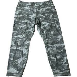 Reebok Women 7/8 High Rise Ankle Length Leggings Yoga Pants Green Size 3XL - Picture 1 of 7