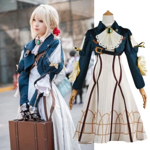 Anime Violet Evergarden Cosplay Costume Dress Halloween Full Set Suit Party Gift - Picture 1 of 32