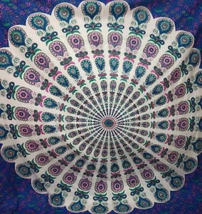 Colcha tapiz mandala indio colgante de pared hippie sala de estar boda decoración - Imagen 1 de 2