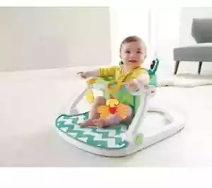 Fisher-Price Sit-Me-Up Floor Seat Wide sturdy Base supports Two linkable Toys - Picture 1 of 5