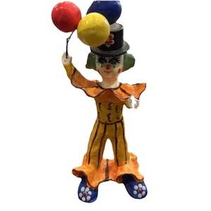 Papier-mâché Happy clown colorful holding Colorful See Detailed Photos - Picture 1 of 13