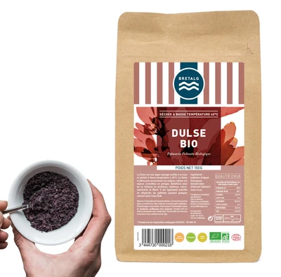 Algue Dulse Bio 150g - Flocons séchés sans additifs - Cultivée en Bretagne - Image 1 of 3