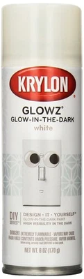 Krylon K03152007 Glowz Glow-in-The-Dark Paint, White, 6 Ounce - Image 1 of 4