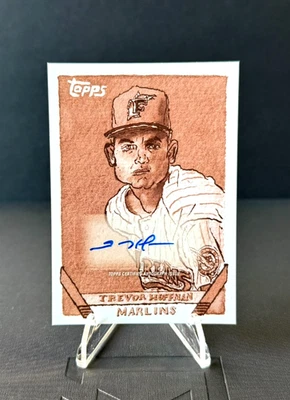 Trevor Hoffman 2025 Topps Caja de Zapatos Tesoros Autógrafos #81A Filtro Sepia/50 Foto 1 de 2