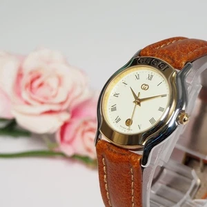 Orologio donna Gucci data cintura vera pelle GUCCI,14671 buone condizioni - Foto 1 di 10