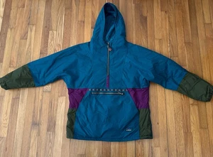 Vintage LL Bean Anorak Windbreaker 90s Pullover Outdoors Grunge Hooded Pockets M - Picture 1 of 11
